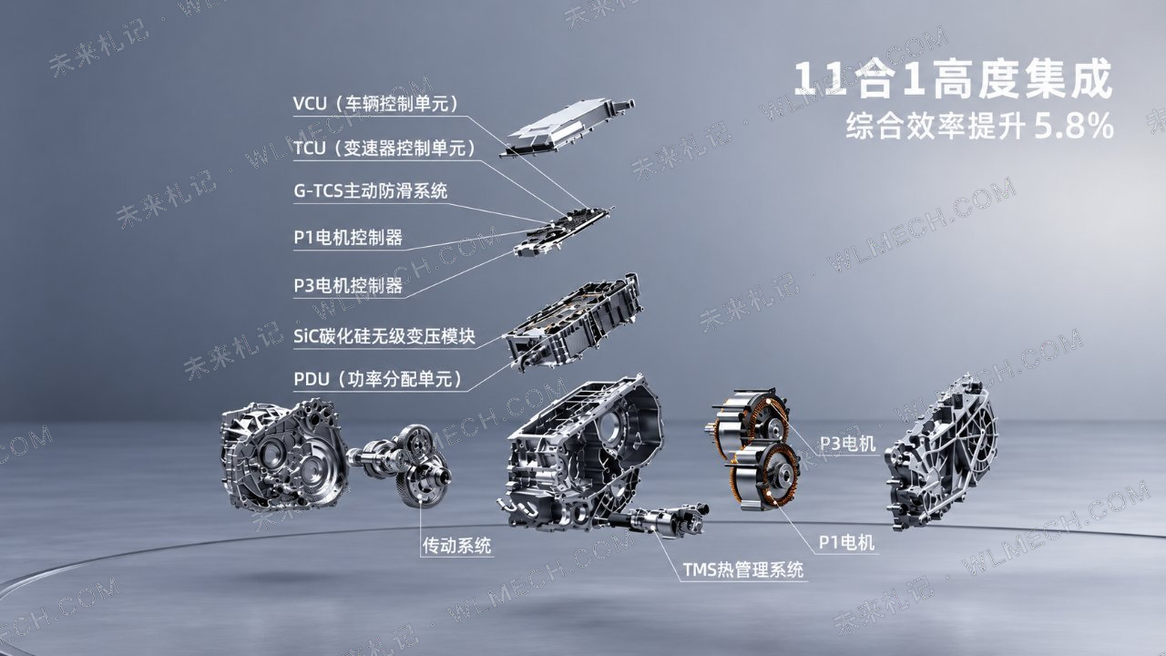 吉利EM-P这套三挡DHT到底怎么工作？和奇瑞、长城放一起就看懂了配图 1