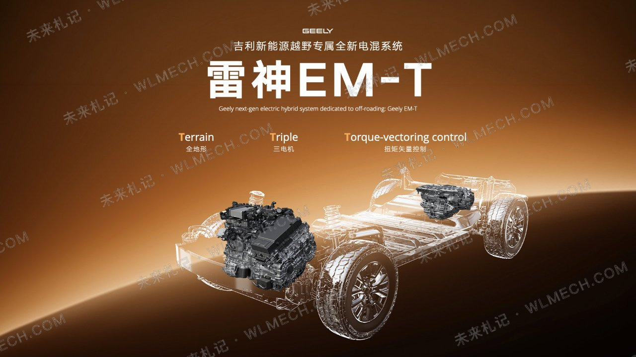吉利发布雷神EM-T，它到底是什么架构？三挡DHT和双P4一次讲清配图 1